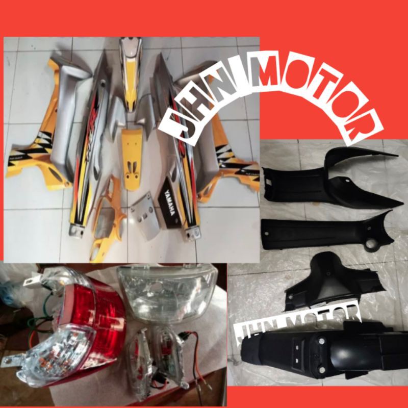 bodi halus full set yamaha fiz r warna kuning silver