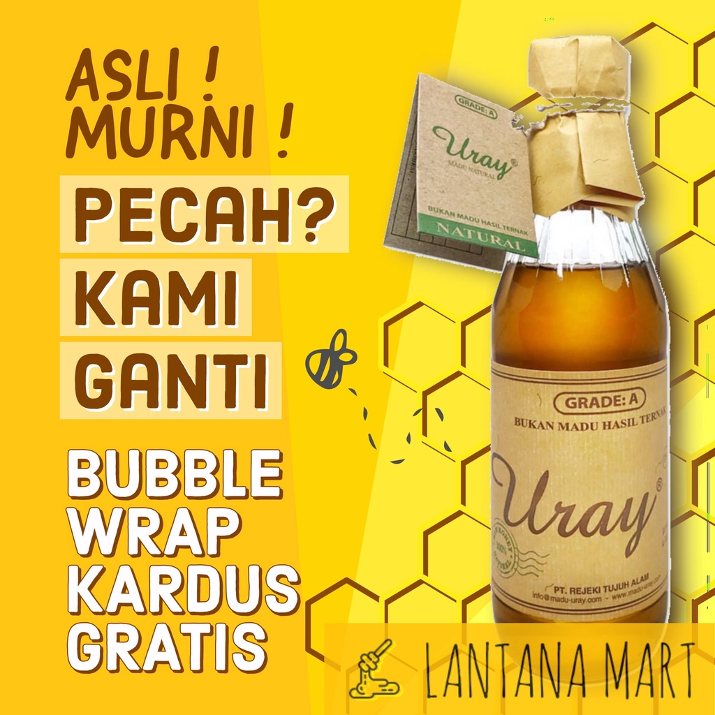 

MADU URAY BOTOL KECIL 330 ML 330ML GRADE A MADU HUTAN MURNI ASLI RAW HONEY