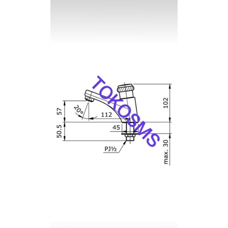 Kran air wastafel toto TX111LRYR ORIGINAL model putar