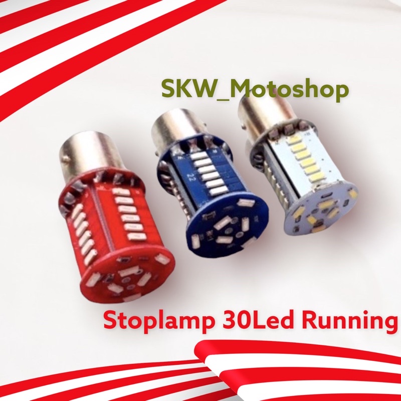 Lampu stoplamp belakang 30mata Running Stop rem 30Led universal-Stop 30 mata