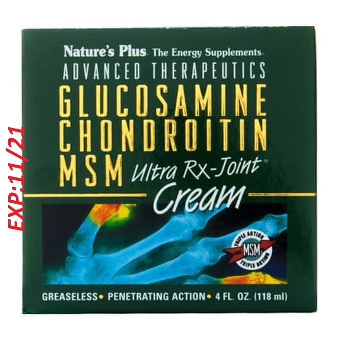 Nature's Plus Ultra R/X Joint Cream 118 ML - Glucosamine Cream