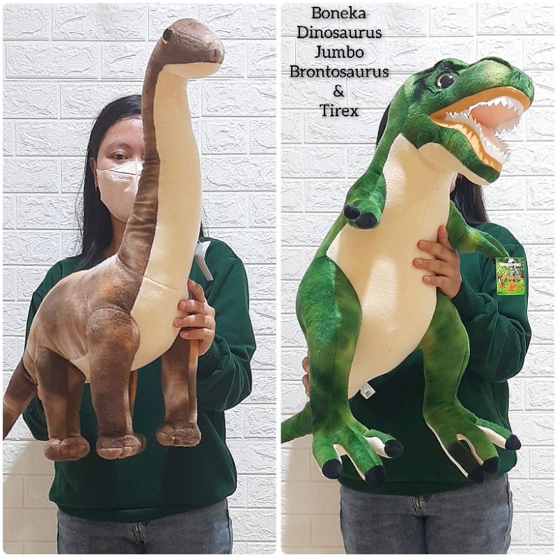 Boneka Dinosaurus Tirex Brontosaurus Jumbo