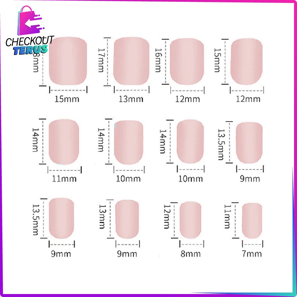 CT K80 Perawatan Kuku Sticker Kuku Anti Air Hiasan Kuku Nail Art Kuku Palsu Motif Wanita Korea