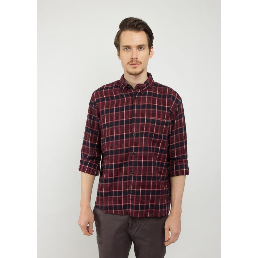 

Erigo Flannel Alen Maroon