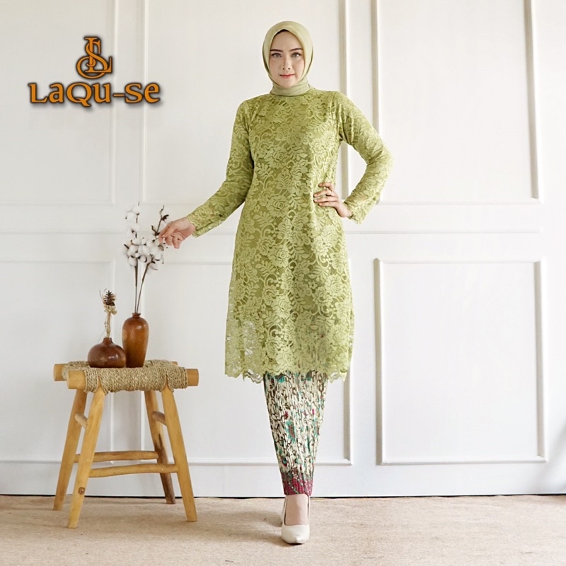 Pakaian Setelan Kebaya Long Tunik Panjang Gayatri Murah Berkualitas Premium By Laquse_kebaya2