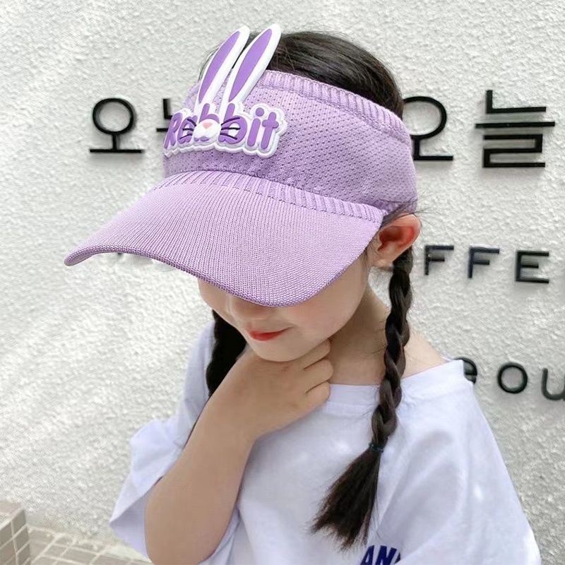 Topi Anak Rajut Topi Golf Pantai Rajut Anak Anti Uv Lucu Kelinci Motif Topi Sport