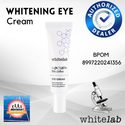 WHITELAB Eye Cream Whitening - Krim Pemutih Pelembab Pencerah Penghilang Kantung Mata Panda