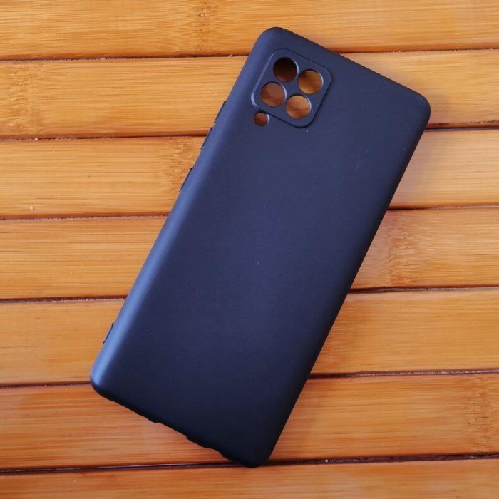 ORIGINAL SLIM PRESISI CASE COVER HP SAMSUNG M62 / F62  SOFT SILICON BACK MACAROON CASING BUMPER PROT
