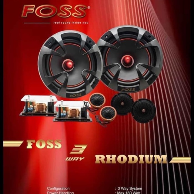 Speaker 3-Way Foss Rhodium ( SALE )