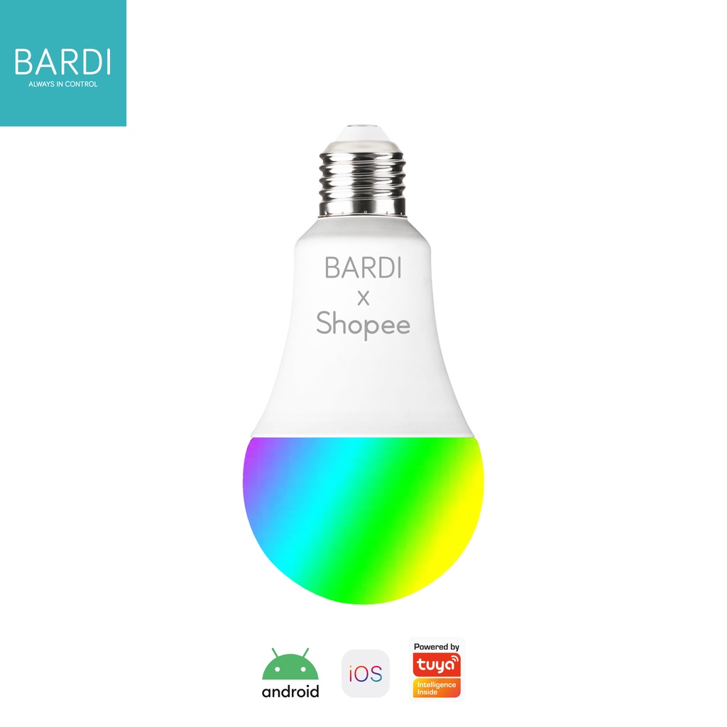 BARDI Smart LED BLUETOOTH 9W RGBWW Bulb (EXCLUSIVE SHOPEE) - lampu tidur terbaik