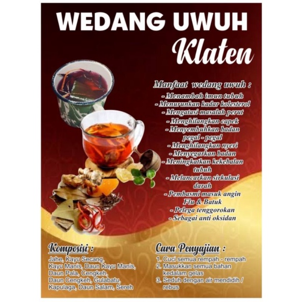 

Wedang Uwuh 1 Pack isi 10 Bungkus kecil