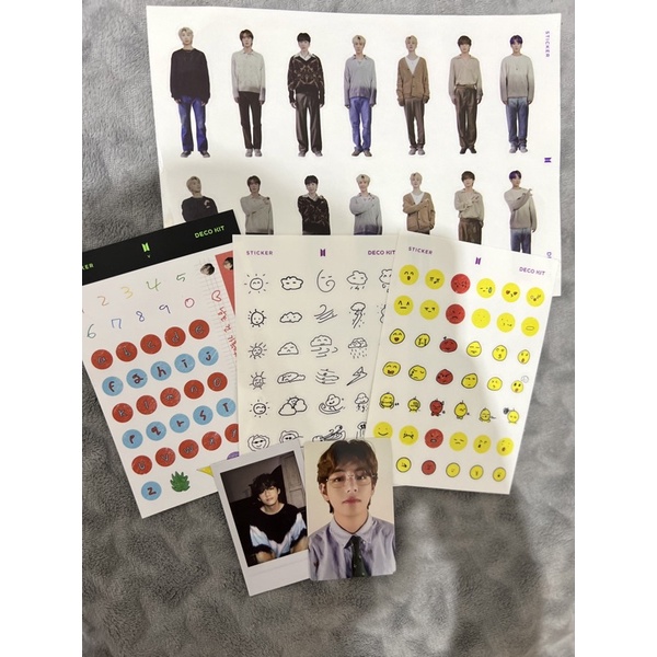 READY STOCK DECO KIT SHARING SPC MPC PTD TAEHYUNG - sharing deco kit bts taehyung - spc mpc permissi