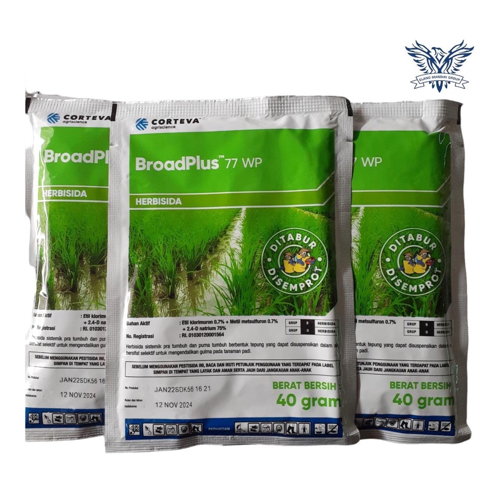Herbisida Broadplus Broad Plus 40gr 77 WP Pengganti Ally Plus 77 WP