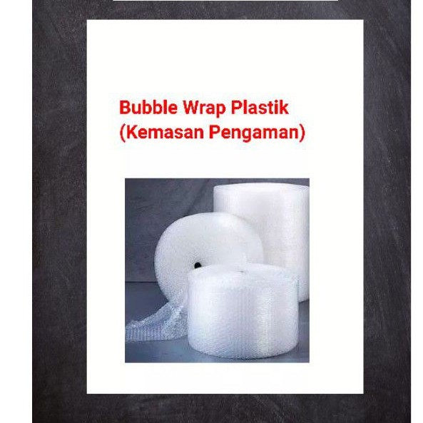 

KEMASAN BUBBLE WRAP PLASTIK/Tambahan Pengaman/Kemasan Tambahan