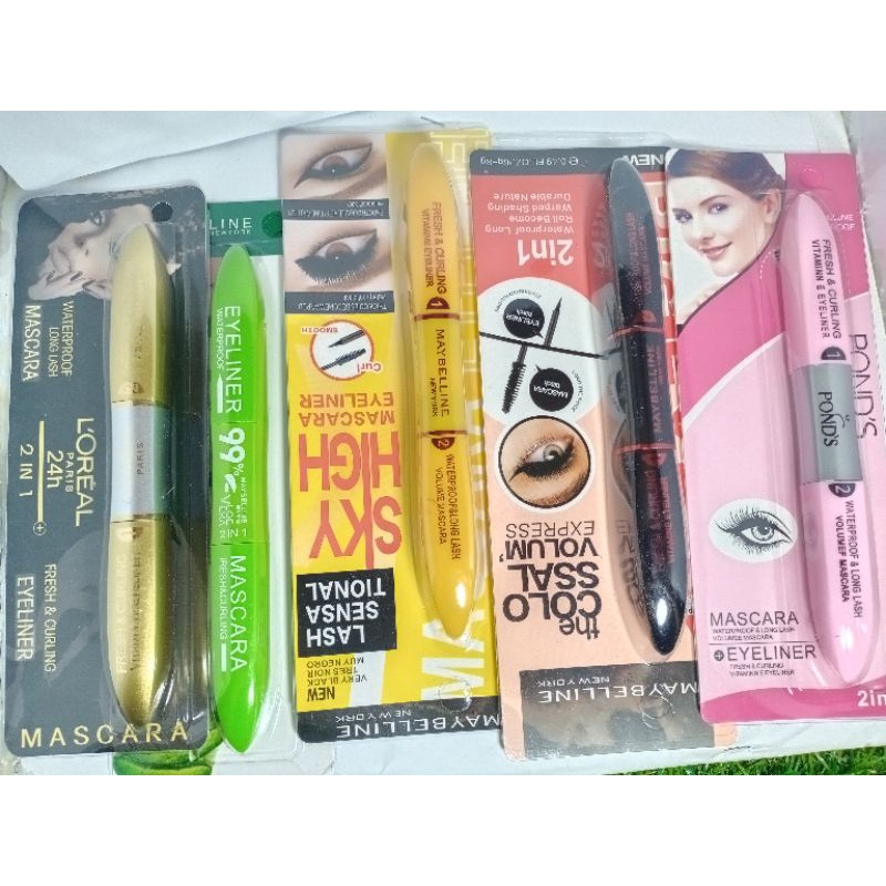 MASCARA&amp;EYLINER 2 IN 1 KUALITAS DAN HARGA TERBAIK