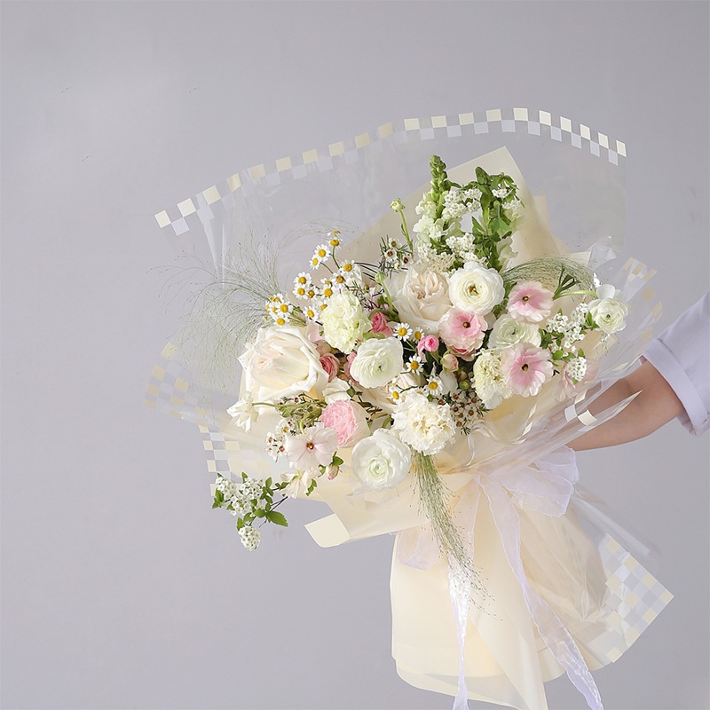 Flower Paper Wrapping Cellophane Color Warna Kertas Buket Bouquet Bunga Halus Hias Dekorasi Pesta (KB6112)