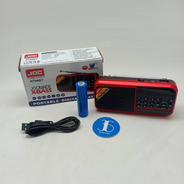 Radio  Portable Bluetooth Joc H798BT - Radio Fm Joc 798BT - Radio USB