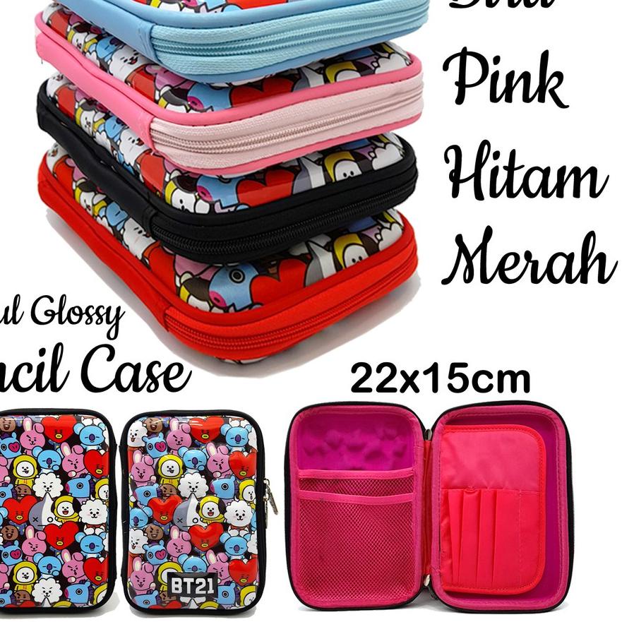 

New Tempat Kotak Pouch Pensil Pen Unicorn BT21 Pencil Case Anak Perempuan.,