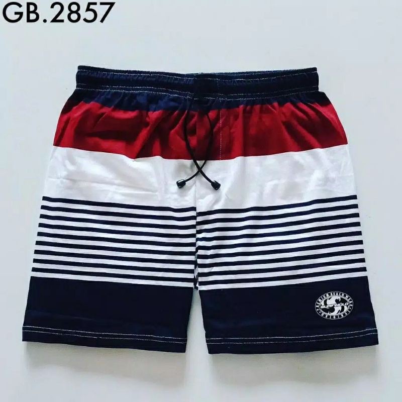 Celana Pendek Pria Boxer Pantai Surfing Distro Motif Random