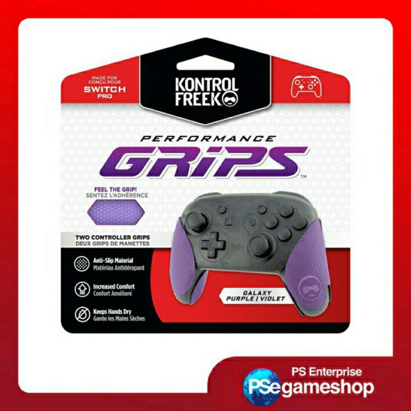 KontrolFreek Performance Grips untuk Nintendo Switch Pro Controller (Galaxy Purple)