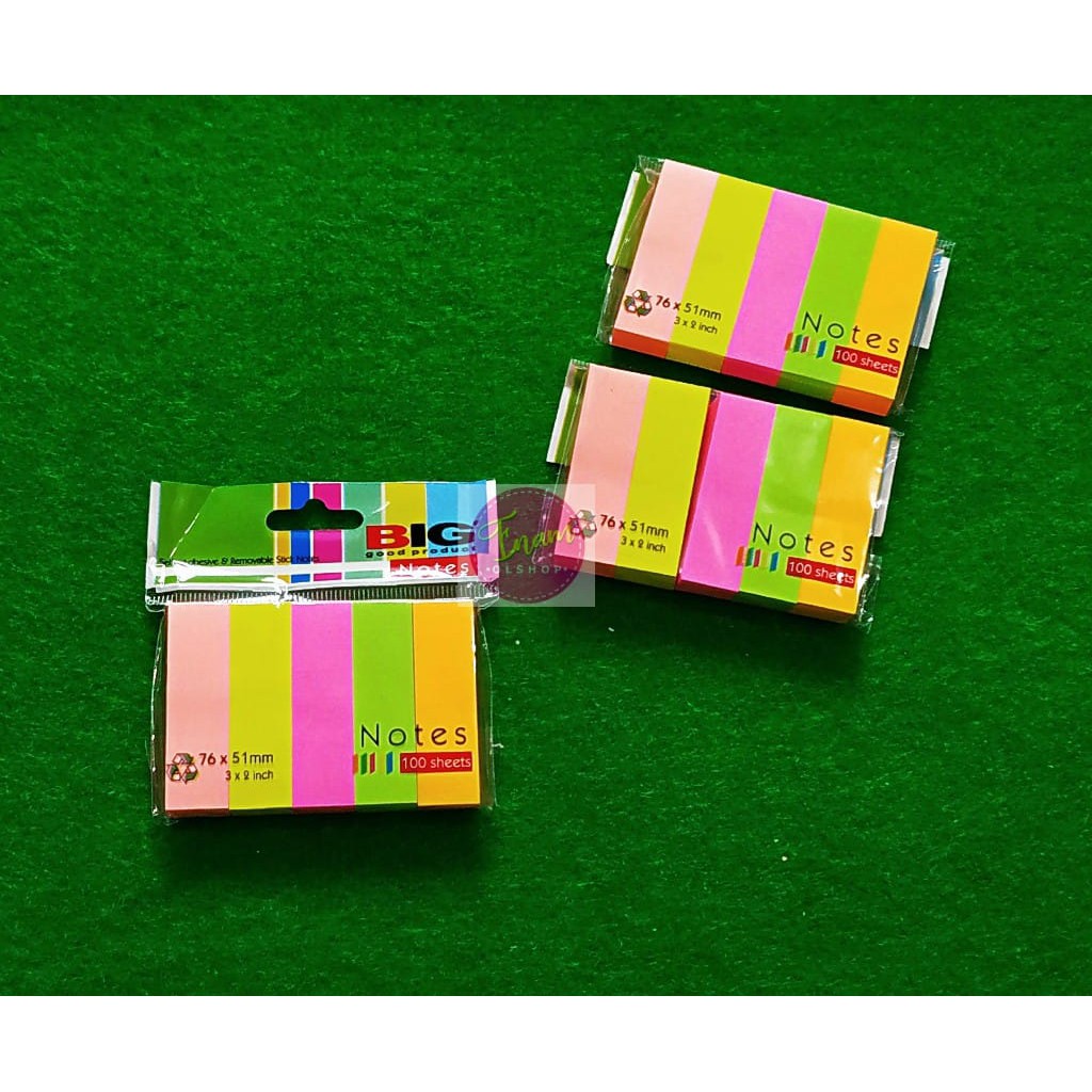 

Sticky Notes 5 Warna 76x51mm 100 sheet (K)