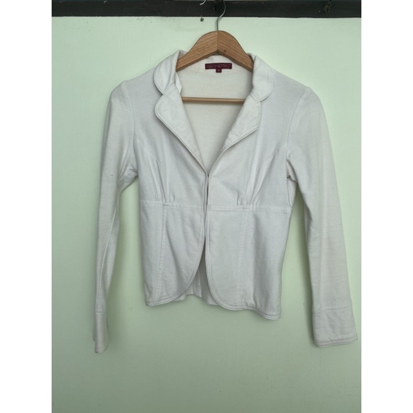 Preloved Blazer Putih GEOMETRIC
