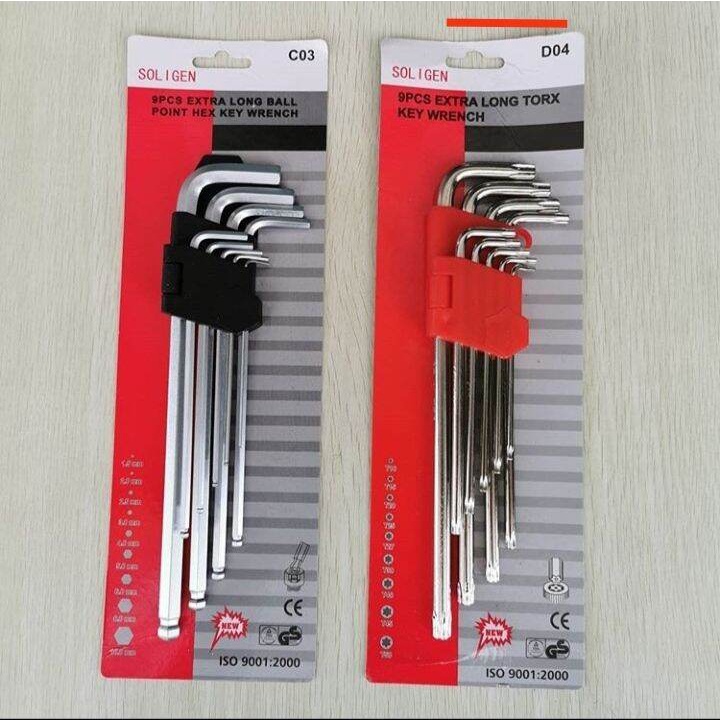 Soligen Konci L Set Kunci Ballpoint Bintang