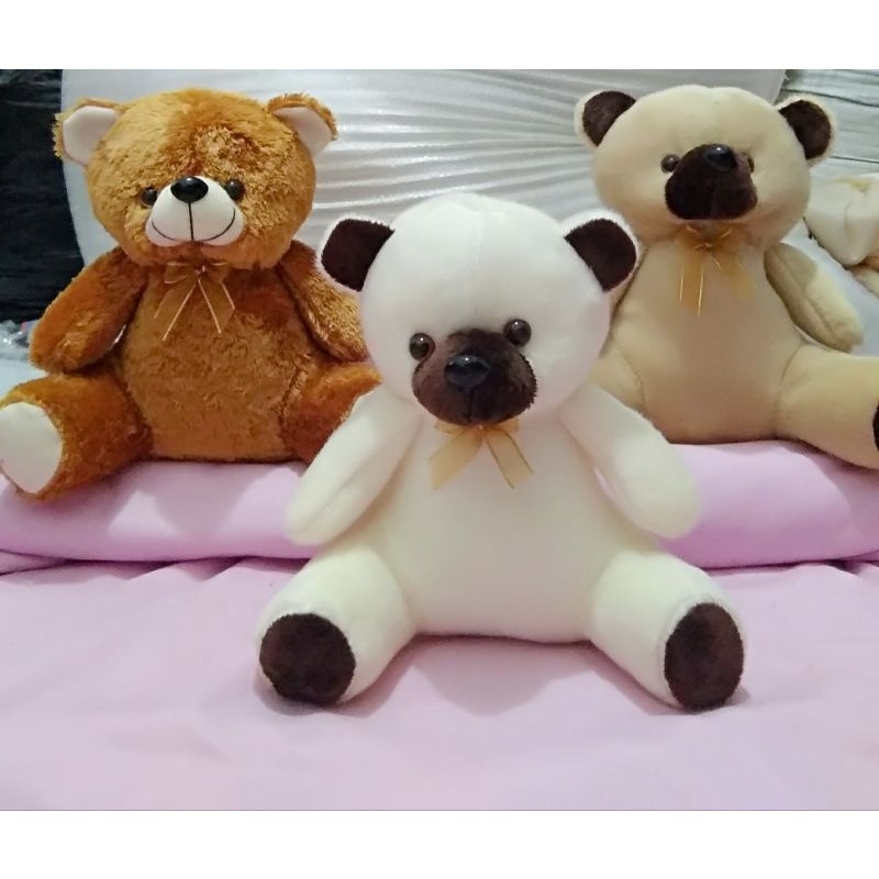 boneka bear tanggung TERMURAH uk 25cm variasi pita
