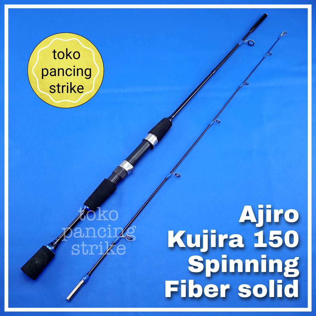 joran pancing spinning fiber solid murah kuat ajiro kujira 150 cm