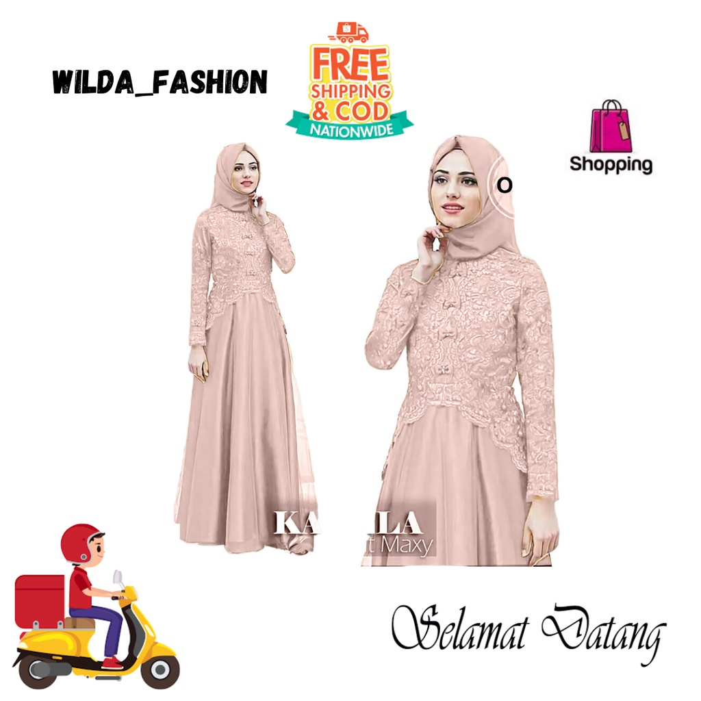 Modern Gamis Gliter Kaella Brokat Maxi 2022 Wilda_fashion / Gamis Kombinasi Brokat / Dress wanita//remaja / fashion muslim syrai terlaris / kebaya wanita muda termurah / GAMIS SYARI MUSLIMAH / Model elegan mewah