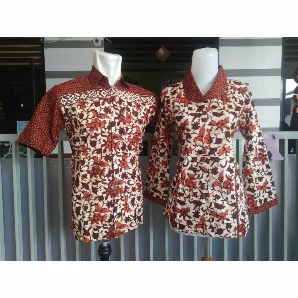 couple batik/ seragam jumbo size M L XL XXL XXXL 5L