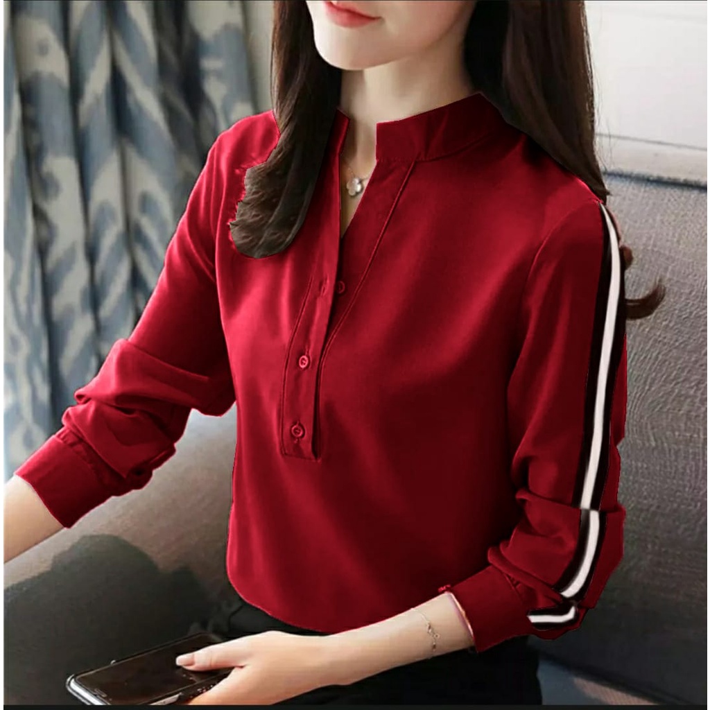 *[RXFK] Blouse Elvis / Blouse Silvie / Blouse Korea / Atasan Wanita Terbaru 2023 Kekinian / Atasan Wanita Cantik Dewasa Model Terbaru / Blouse Elvis