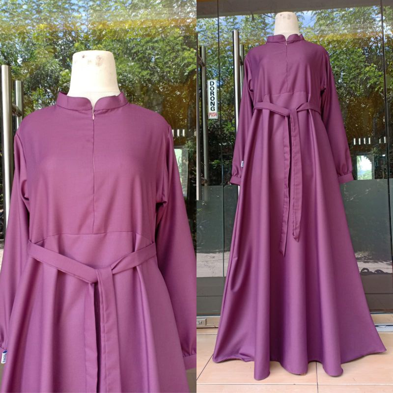 GAMIS LAVENDER, GAMIS TOYOBO POLOS WARNA UNGU LAVENDER