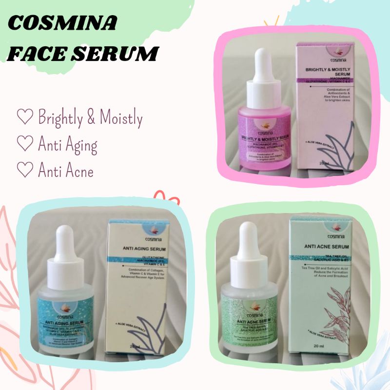 COSMINA FACE SERUM BPOM 20ML