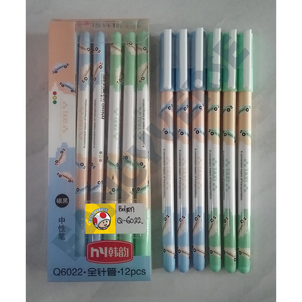 

Bolpen Gel Taxi Q-6022 / Ballpoint Ball Pen Pulpen Pena