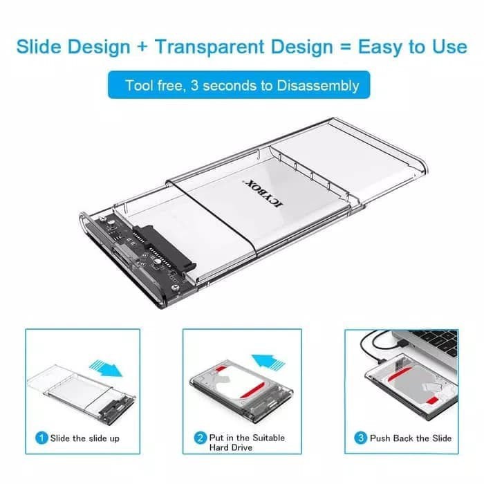 Casing Hardisk External HDD External Case 2.5&quot; USB 3.0 VIVAN