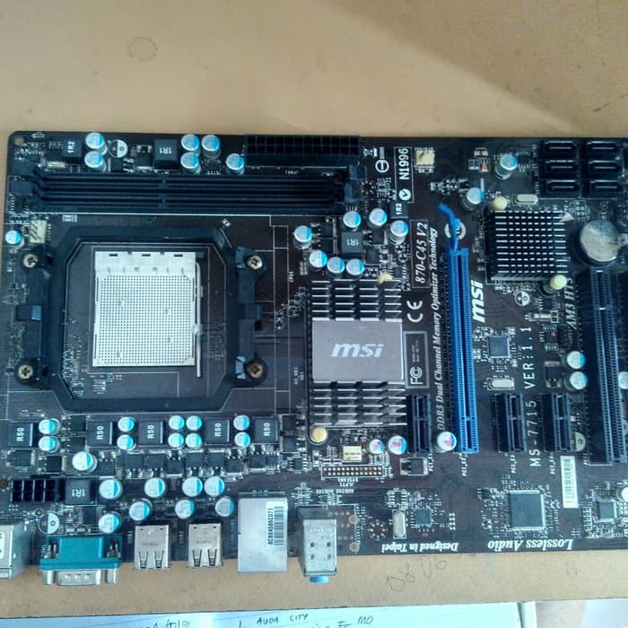 Jual MAINBOARD, MOBO, MATHERBOARD AMD MSI 870-C45 V2 Indonesia|Shopee ...