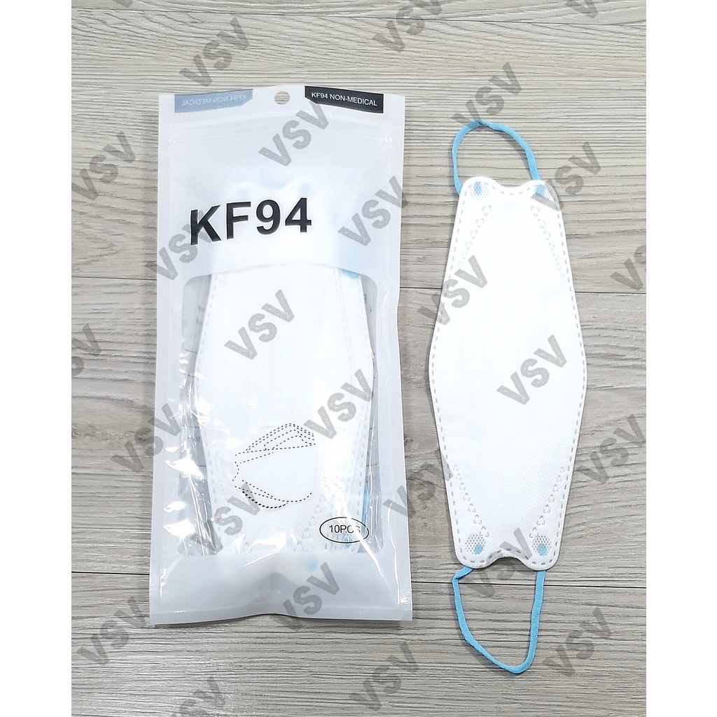 Masker 3D KF94 TALI WARNA PREMIUM QUALITY Masker Korea 4PLY Earloop