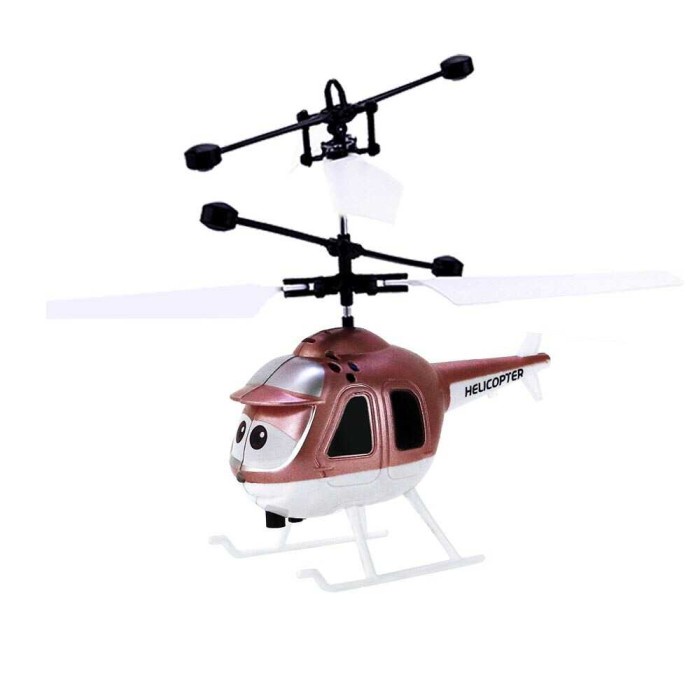 Mainan Helikopter Anak - Anak dengan Kontrol Sensor - HD8860 - Gold