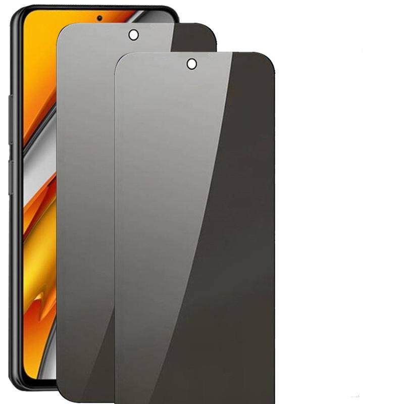 1-2pcs Pelindung Layar Tempered Glass Anti Spy Untuk XiaoMi RedMi Note 10 11 7 8 9 9s 11e 11t Pro 4G 5G