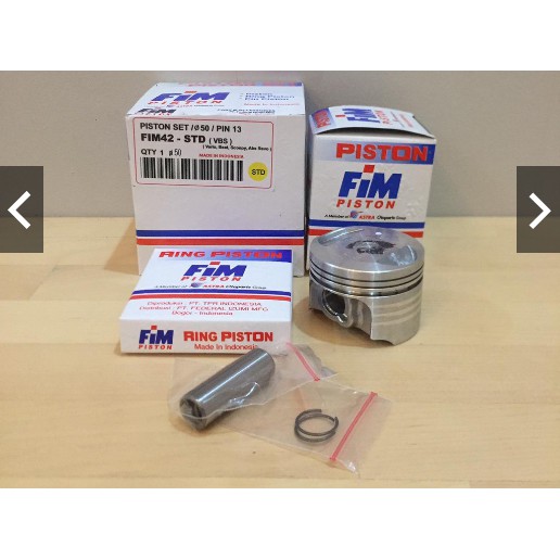 FIM Piston Set FIM42-STD- OS 200 (Beat,Vario,Blade,Revo karbu)