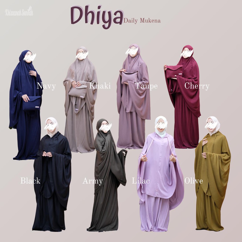 Mukena Dhiya Daily by Khizaanah Sunnah