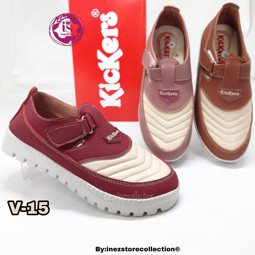 SEPATU KASUAL WANITA SLIP ON TERBARU V-15 PREMIUM