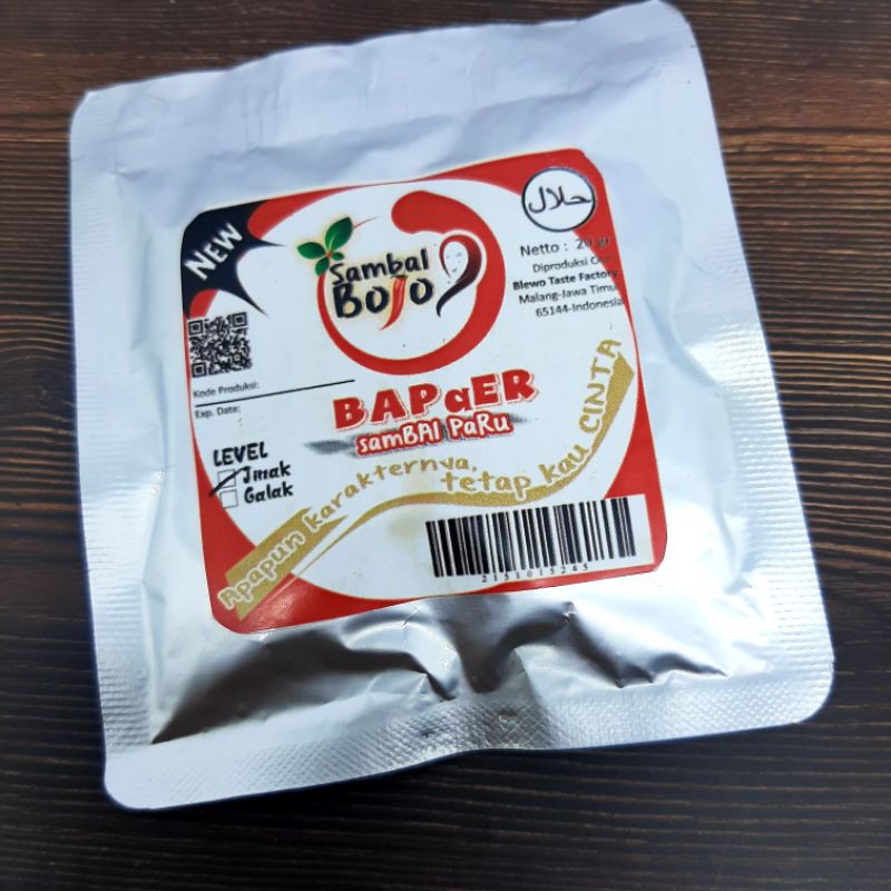 Sambal Viral Sambal Paru - Oseng Paru (Bojo BaPaER) sambal sachet 20gr