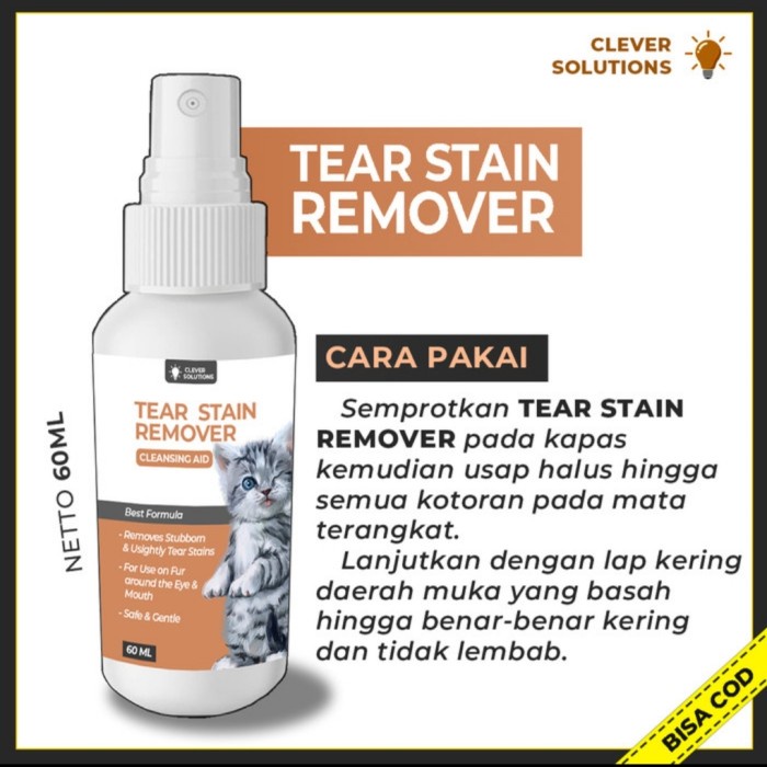 TEAR STAIN REMOVER - Pembersih Noda Kotoran Mata Kucing