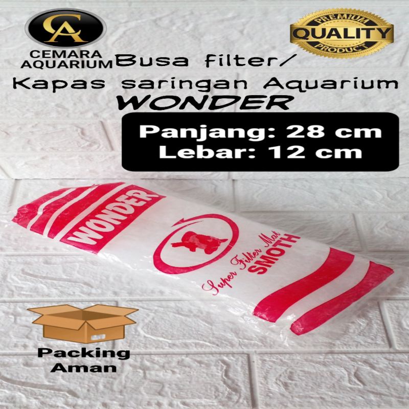 Kapas saringan/ wonder/ recent/ kapas saringan aquarium/ kapas filter aquarium/ busa filter/ busa fi