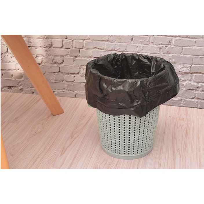 Kantong Sampah Plastik Roll Tali Serut Pegangan Tangan Trash Bag Anti Kotor