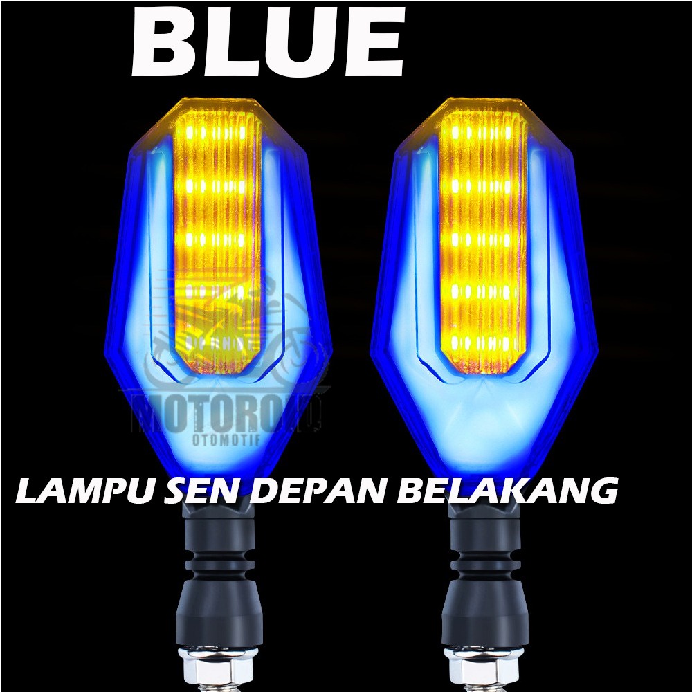 Lampu Sein LED Sepeda Motor Universal Lampu Indikator Cahaya Berkedip Siang Hari Aksesori Motor