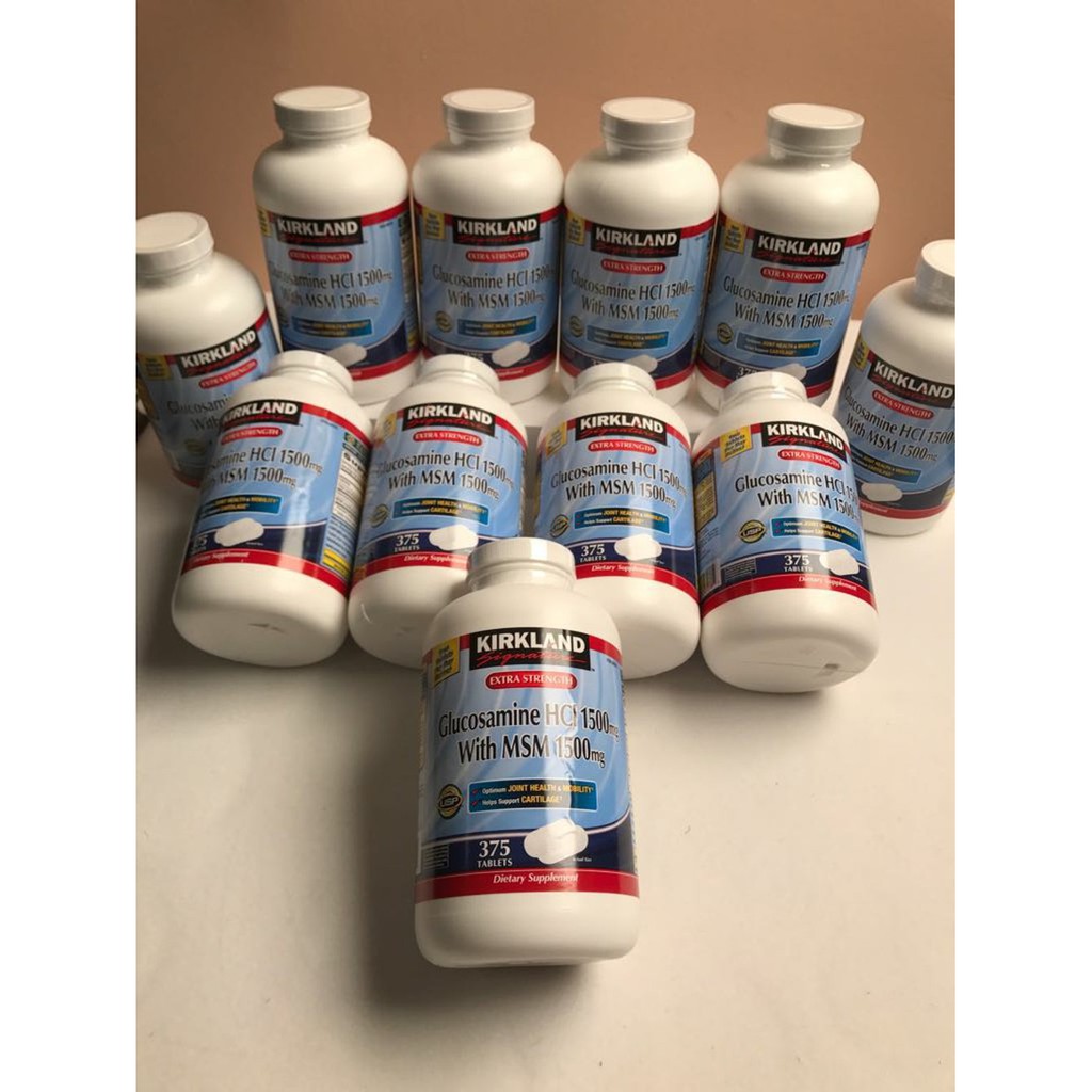 Kirkland glucosamine hcl 1500mg with msm 1500mg
