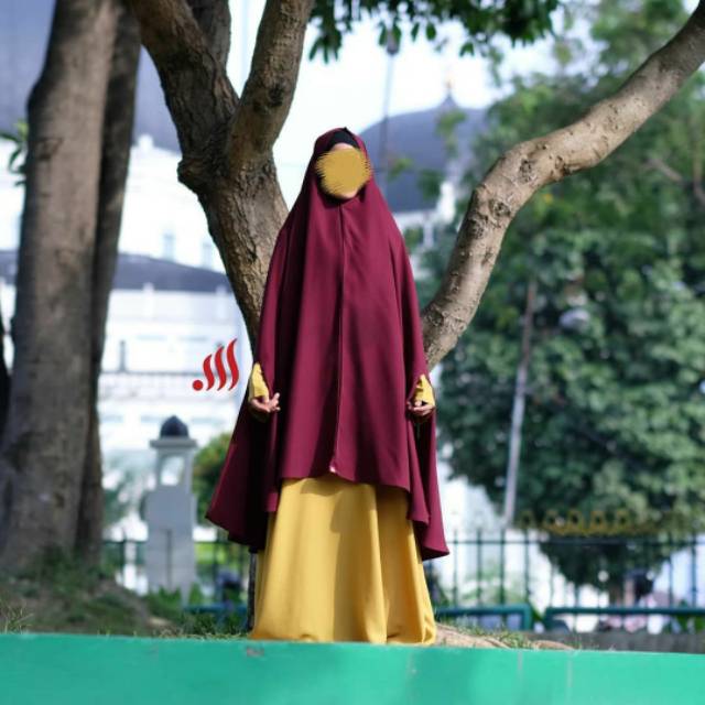 SPLIT KHIMAR | HIJAB SYARI POLOS SIDRA